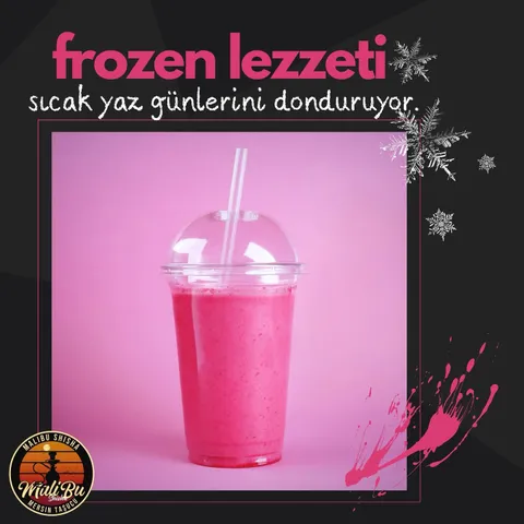 Frappe — karamel, vanilya, çikolata ve fındık seçenekleri